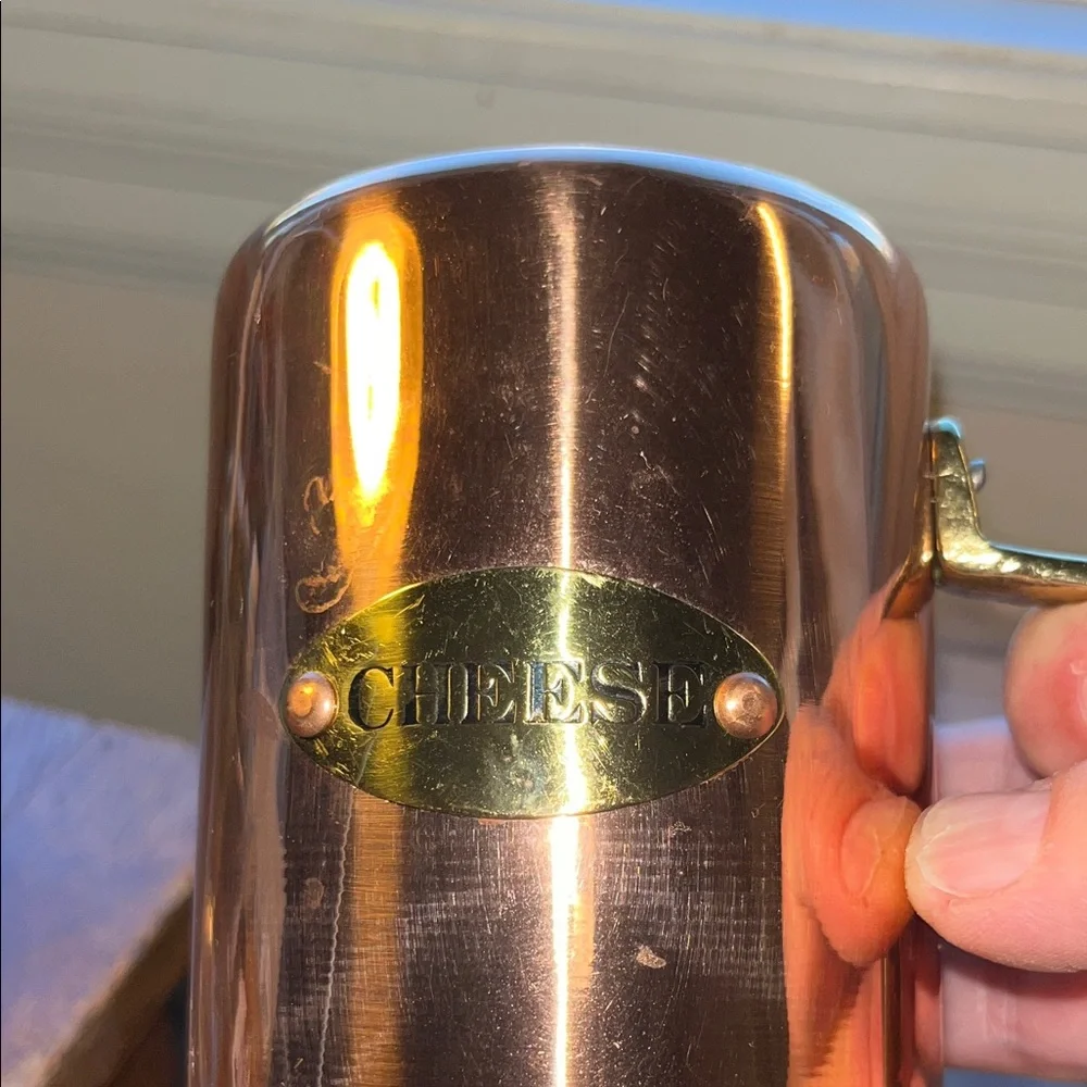 Copper‎ and Gold Cheese Shaker EUC